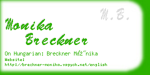 monika breckner business card